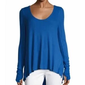 Free People Malibu Waffle Thermal Knit texture Tunic long-sleeved